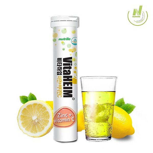 비타하임 독일산 발포 아연 비타민C 20정 레몬맛