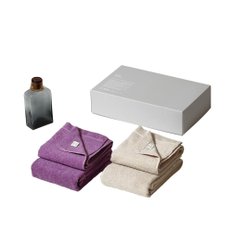 ideaco & WASH BOTTLE & towel pair gift lavenderbeige) (이데아코) 선물 마우스 워시 병