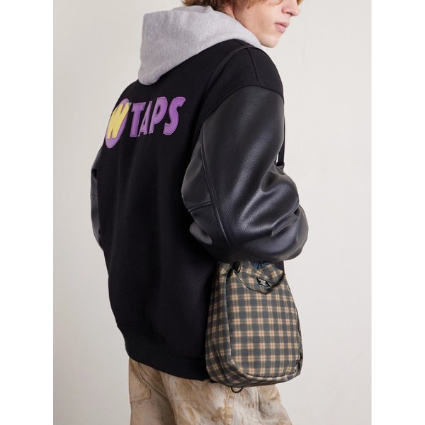 체크 쉘 메신저백 46376663162924389