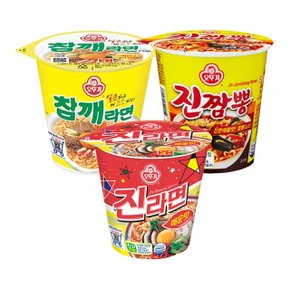 오뚜기 진라면 소컵 6입 + 참깨라면 소컵 6입 + 진짬뽕 소컵 6입