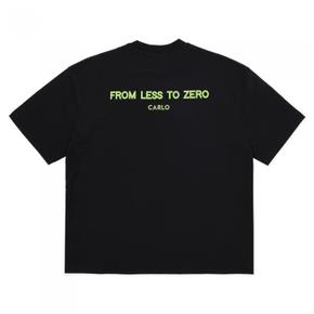 [까를로] Green Slogan T-shirts Black (S8438343)