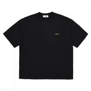 [까를로] Green Slogan T-shirts Black (S8438343)