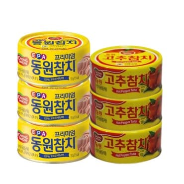  동원참치  EPA참치150g(5캔)+고추참치100g(5캔)