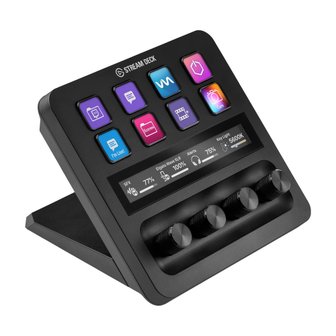  Elgato Stream Deck +, USB-C LCD MacPC 오디오 믹서, 컨텐츠 크리에이터를 위한 라이브 제작과