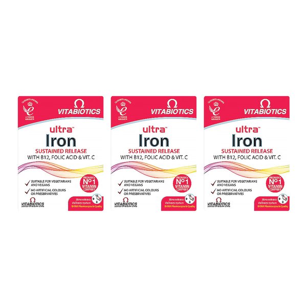 Vitabiotics 비타바이오틱스 울트라 철분 30정 3팩