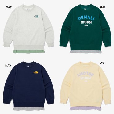 노스페이스키즈 NM5MQ04 키즈 스쿨데이 스웻셔츠 KS SCHOOLDAY SWEATSHIRTS