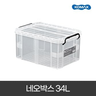 코멕스 네오박스 34L 플라스틱 수납박스 리빙박스