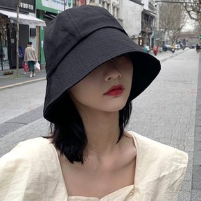 코튼 여자 벙거지모자 여름 버킷햇 챙넓은 자외선차단 ODM-BUCKET01