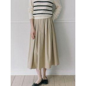 Jane Flared Skirt - Beige