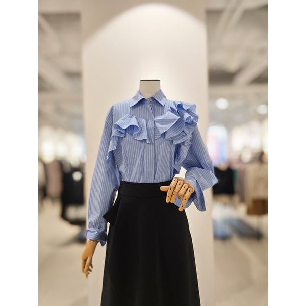 [파주점] [더아이잗컬렉션]러플 디테일 셔츠 블라우스 CR3A0BL711