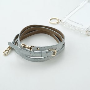 Mint/Taupe Burgandi Combl Leather Strap