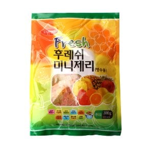 메가커피 팥모아 빙수용 과일맛 젤리 300g 1박스 20개 팥빙수