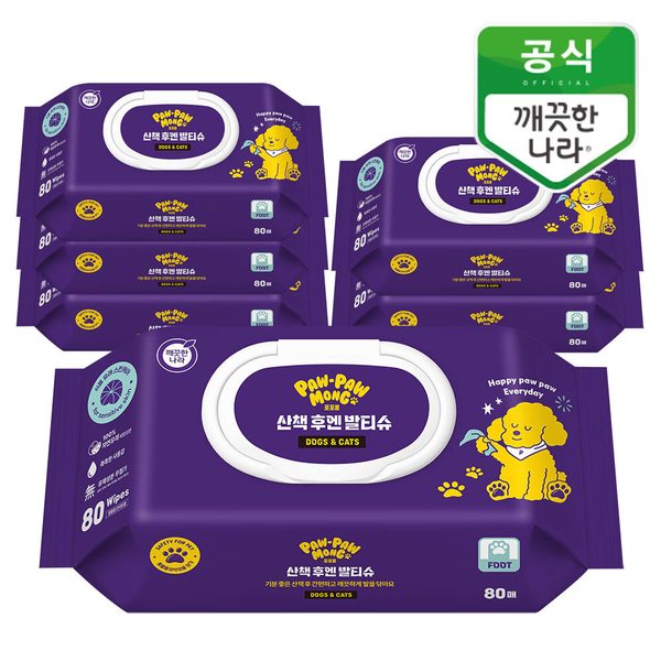 포포몽 산책 후엔 발티슈 80매x6팩