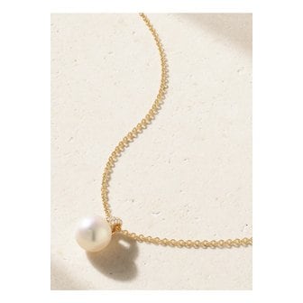MIKIMOTO 미키모토 18k 골드 진주 다이아몬드 네크리스 1647597355950499
