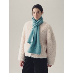 Embroidered Knit Muffler (2color)