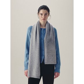 Embroidered Knit Muffler (2color)
