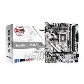 애즈락 H610M-HDV/M.2플러스 D5 메인보드 디앤디컴