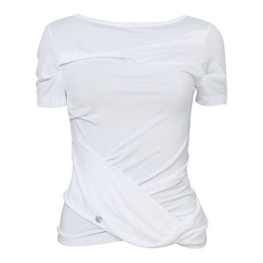 Drape Layered T-Shirt (FL-131_White)