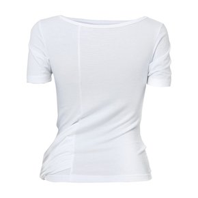 Drape Layered T-Shirt (FL-131_White)