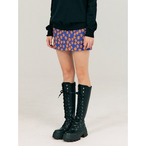 Fall Jacquard Mini Skirt_Blue