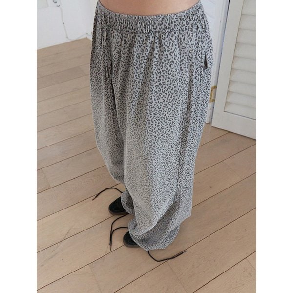 [단독] 25SS garde leopard washed pants