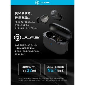 JLAB Go Air Pop True Wireless Earbuds 무선 이어폰 IPX4 방한 Teal