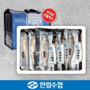 [명절 후 배송][제주 한림수협] 진공 제주 굴비 10미 선물세트 / 제주굴비 1.4kg(280g*5팩)+부직포가방