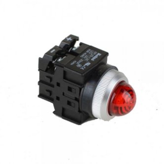 제이큐 건흥전기 제어용스위치 LED 조광램프 방우형 AC DC 24V 25mm KPL25W-L3C