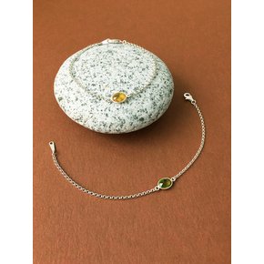 GEMSTONE SILVER CHAIN