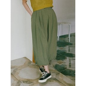 W BALLOON FIT CROPPED PANTS [2 COLOR]