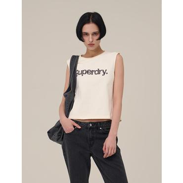 SUPERDRY 슈퍼드라이 W 빈티지 워시드 슬리브리스 (SDFIVCP41)