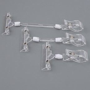 해피J보따리 각도조절 투명 클립집게 1P 다용도 쇼카드 메모 POP꽂이 데스크 명함홀더 네임태그 행사 가격