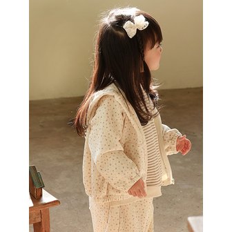 아림클로젯 귀여운 꽃 - 유아 밍크 후드집업
