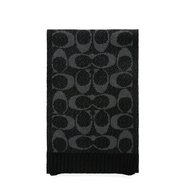 [부산점] 25FW 블랙 점보 시그니처 C 울 머플러 COWC540471 001