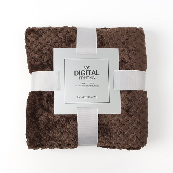 [홈앤시스]겨울엔 극세사 무릎담요(70x100cm) (브라운)