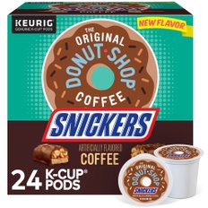 [해외직구] Original  Donut  Shop  The  Original  Donut  Shop  Snickers  커피  Keurig  Single  Serve  K컵  Pods  맛  커피  24  카운트