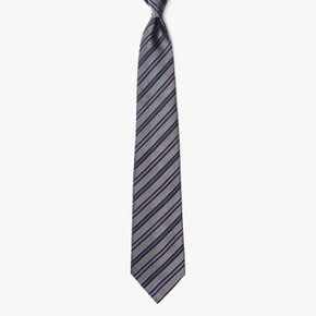 리베라노리베라노 넥타이 SILK TIE (STRIPE 5) GRAY LID1M80006A13