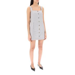 [루루 스튜디오] Womens Dress IDON FEATHER GREY MELANGE