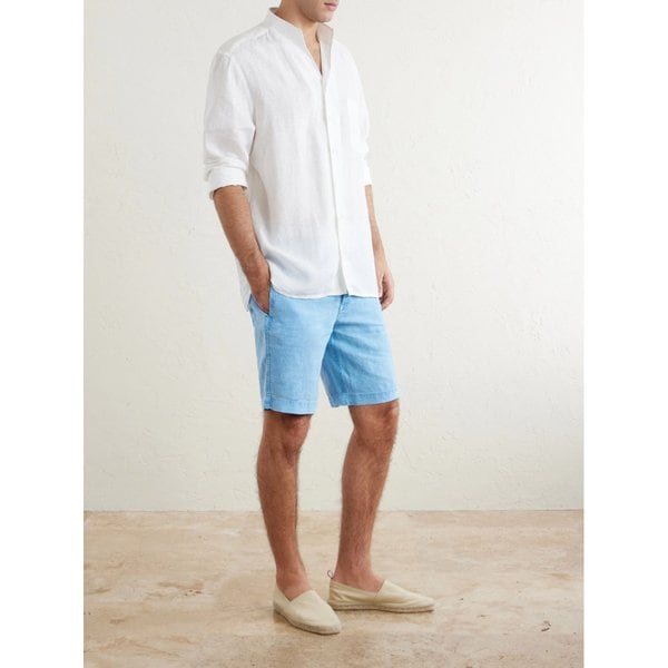 빌보콰 스트레이트 레그 가먼트 다이드 리넨 쇼츠 46376663163072941