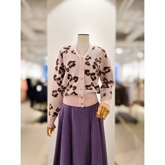 아이잗컬렉션 [파주점] [더아이잗컬렉션]울 캐시미어 블렌드 레오파드 가디건 CRCA1CD061