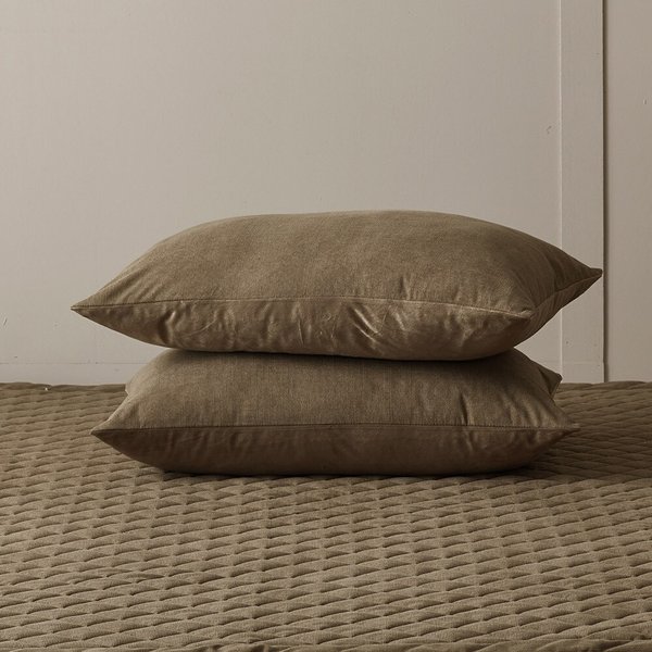 [애끌리아] 벨로 HR 코듀로이 극세사 베개커버 2장(50x70)