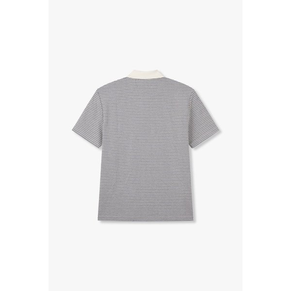 [PS PAUL SMITH] 패턴드 프론트 버튼 폴로 셔츠 5735127127000