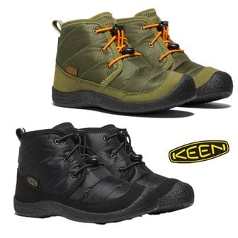 KEEN 킨 키즈 하우저 2 추카 방한 부츠 블랙 올리브 겨울 방수 부츠 성인착용가능 KEEN