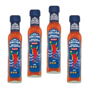 [해외직구] Encona Original Hot Pepper Sauce 엔코나 오리지널 핫페퍼 소스 142ml 4병