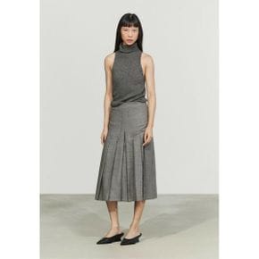 Massimo Dutti 마시모 두띠 주름 미디 스커트 포켓 디테일 - 회색 8090672