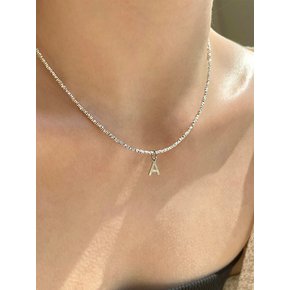 Silver Initial Necklace