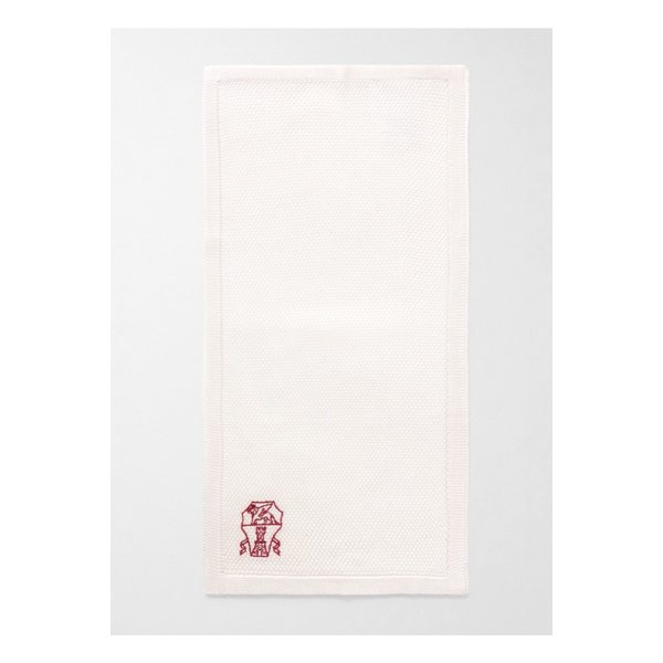 브루넬로쿠치넬리 로고 자수 니트 실크 포켓 스퀘어 46376663162856585