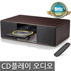 [브리츠 공식대리점] BZ-TS20BT 블루투스 CD플레이어 레트로 미니 오디오