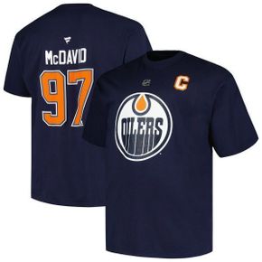 3981106 PROFILE Mens Profile Connor McDavid Navy Edmonton Oilers Big  Tall Name Number T-S