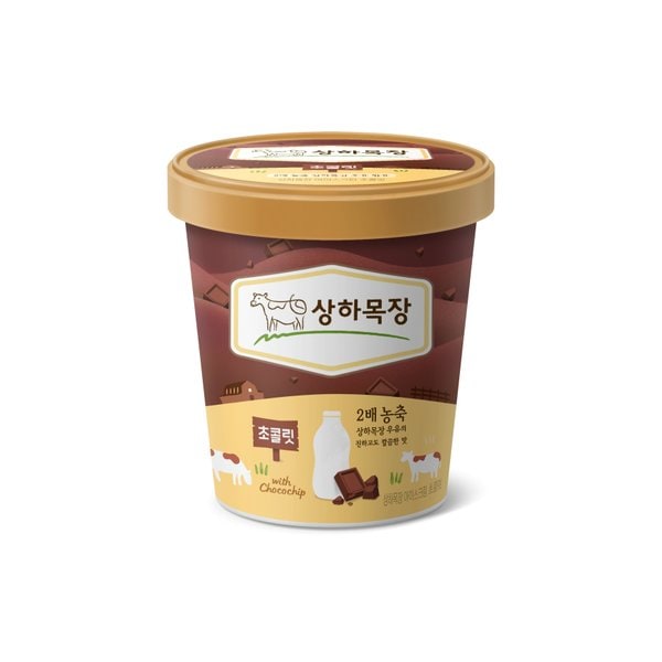 상하목장 아이스크림 초콜릿 474mL 2개